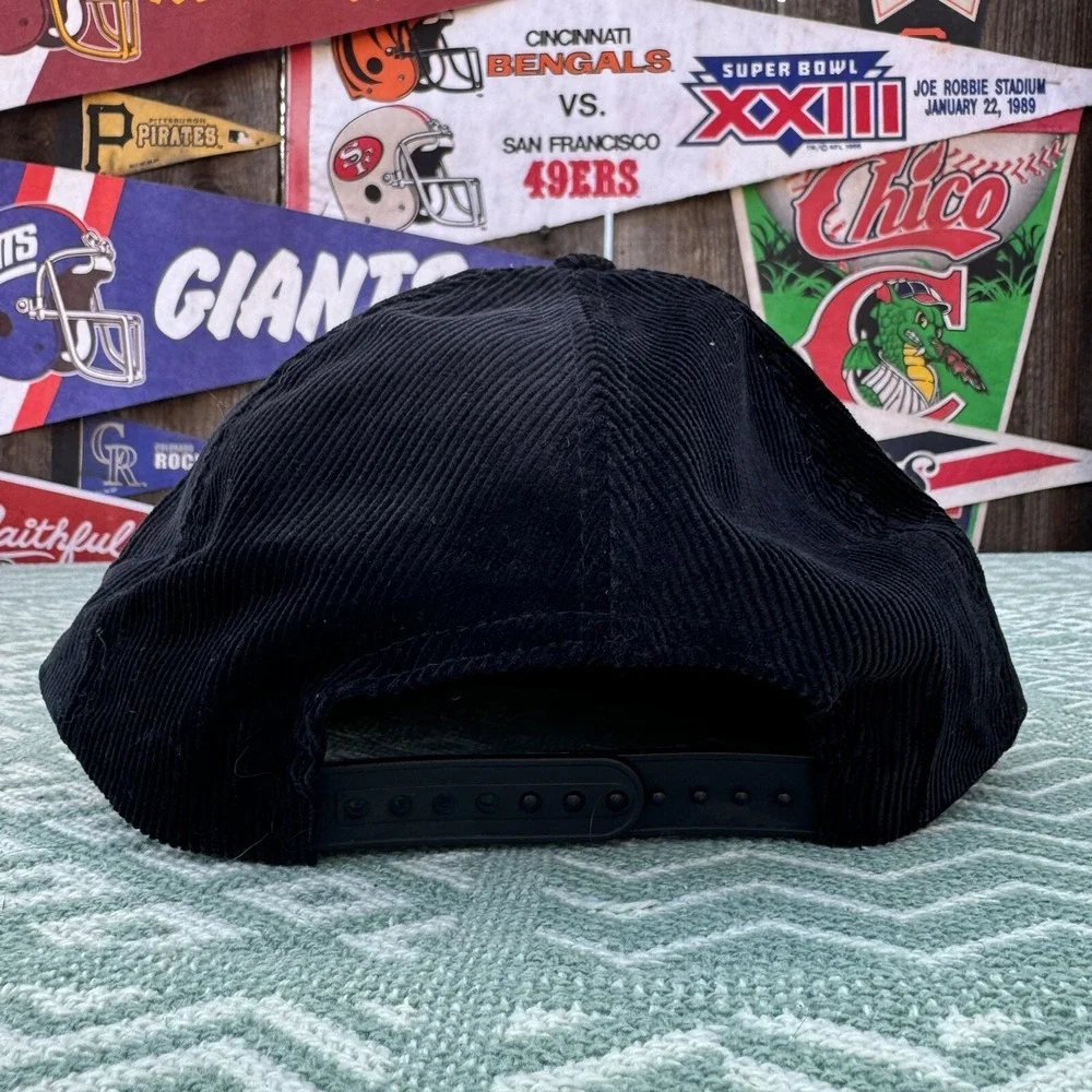 Vtg‎ Black Corduroy TP Trucking Inc. Hat